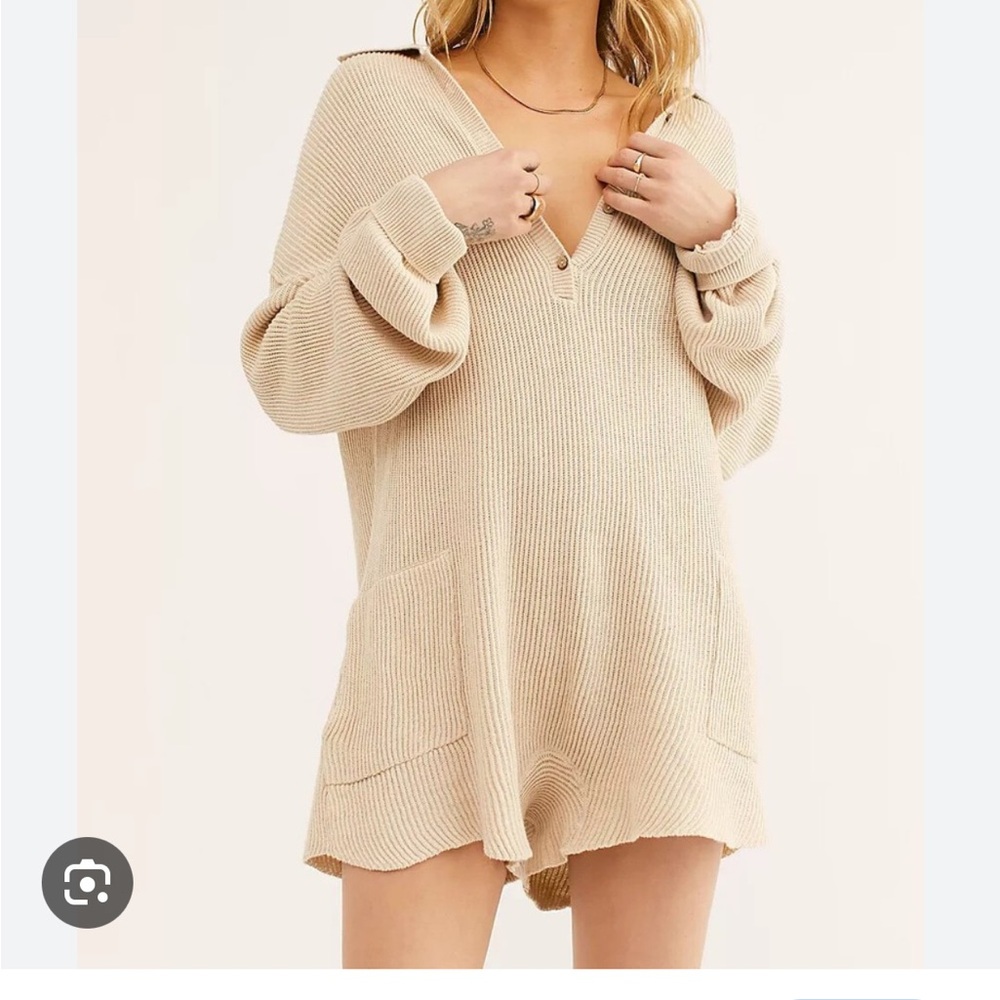 Free People Knit black Romper. Size small